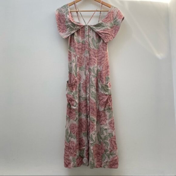 Reformation Mena Dress Lily Aldridge Women Size 0 - Picture 6 of 11
